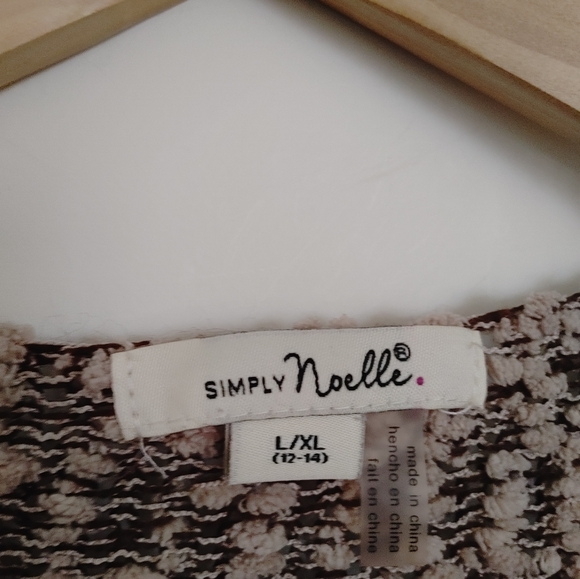 Simply Noelle Brown & Tan Soft Chunky Knit Popcorn Sweater Size L/XL - Picture 3 of 13